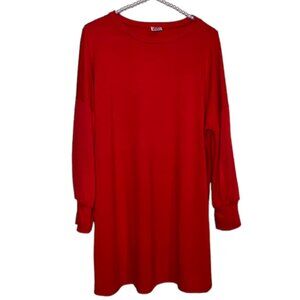Versatile - Red Dress/Tunic from Zig Zag Stripe XL Like New!
